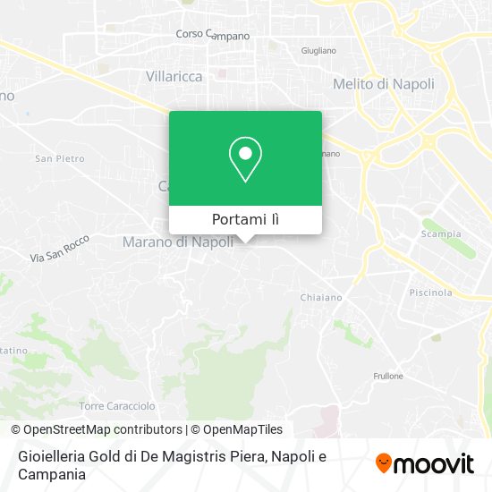 Mappa Gioielleria Gold di De Magistris Piera