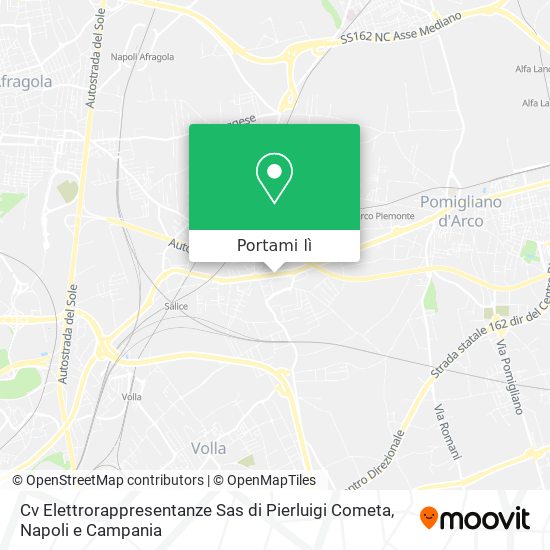 Mappa Cv Elettrorappresentanze Sas di Pierluigi Cometa