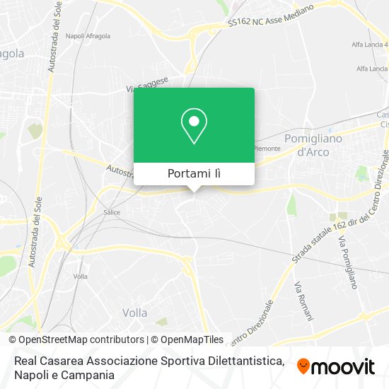Mappa Real Casarea Associazione Sportiva Dilettantistica