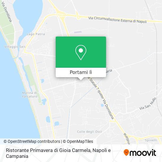Mappa Ristorante Primavera di Gioia Carmela