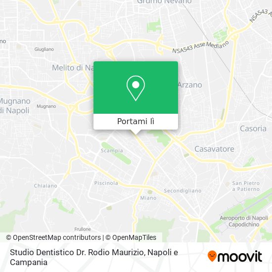 Mappa Studio Dentistico Dr. Rodio Maurizio