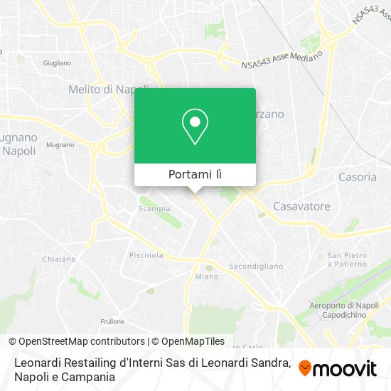 Mappa Leonardi Restailing d'Interni Sas di Leonardi Sandra