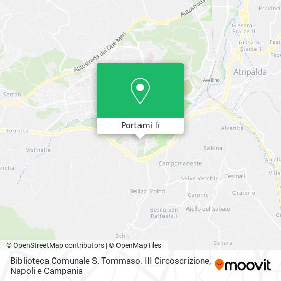 Mappa Biblioteca Comunale S. Tommaso. III Circoscrizione