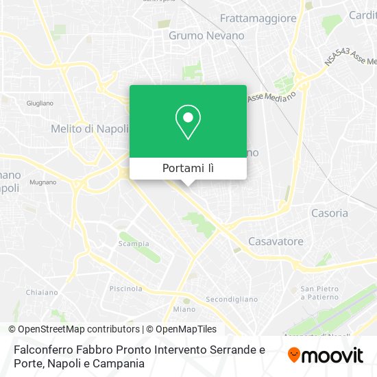 Mappa Falconferro Fabbro Pronto Intervento Serrande e Porte
