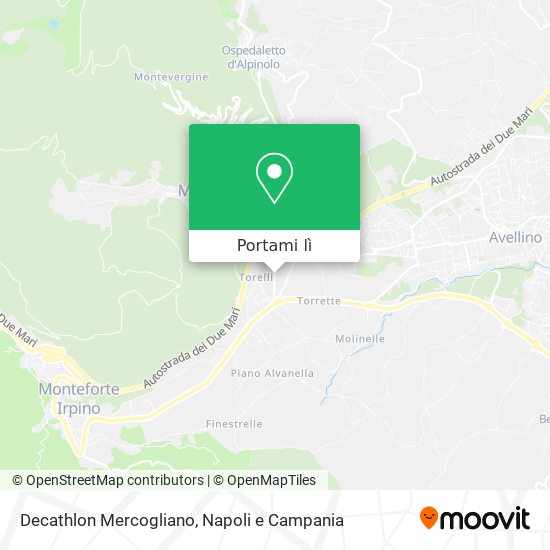 Mappa Decathlon Mercogliano