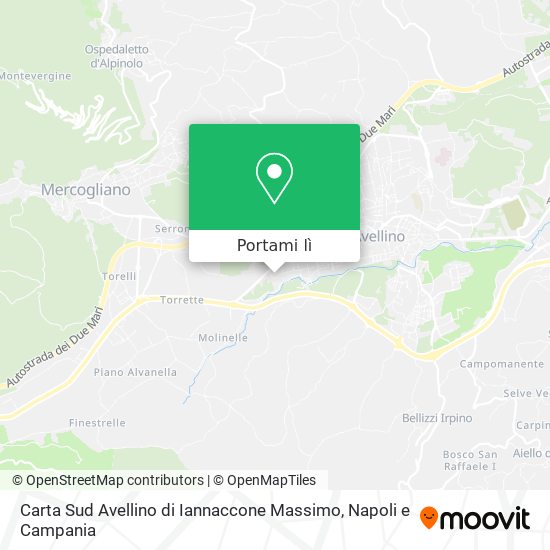 Mappa Carta Sud Avellino di Iannaccone Massimo