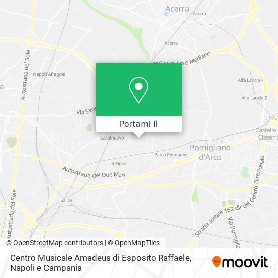 Mappa Centro Musicale Amadeus di Esposito Raffaele