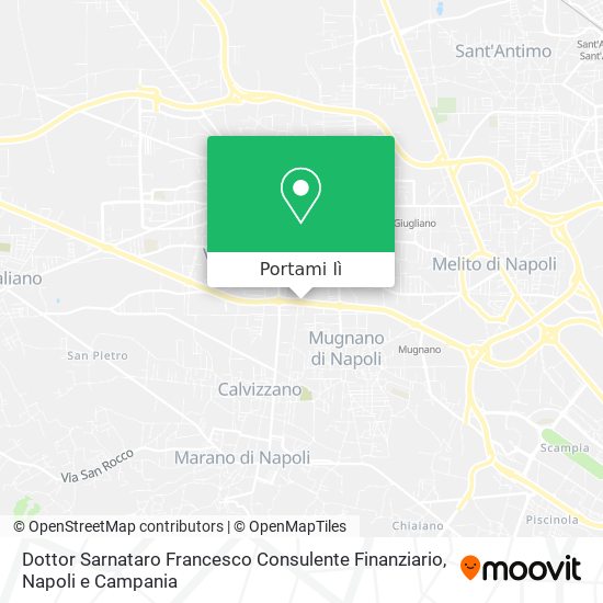 Mappa Dottor Sarnataro Francesco Consulente Finanziario