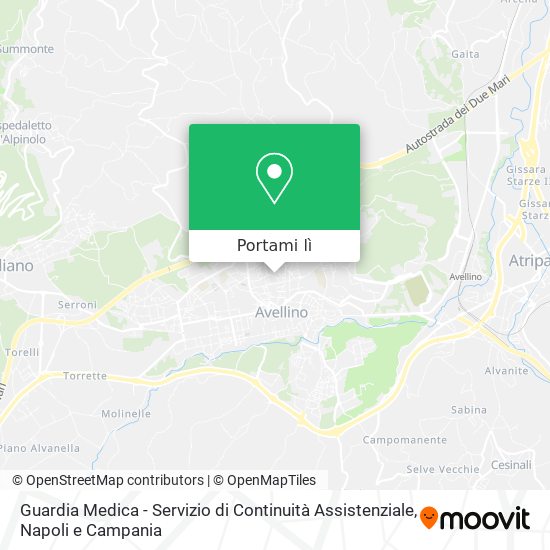 Mappa Guardia Medica - Servizio di Continuità Assistenziale