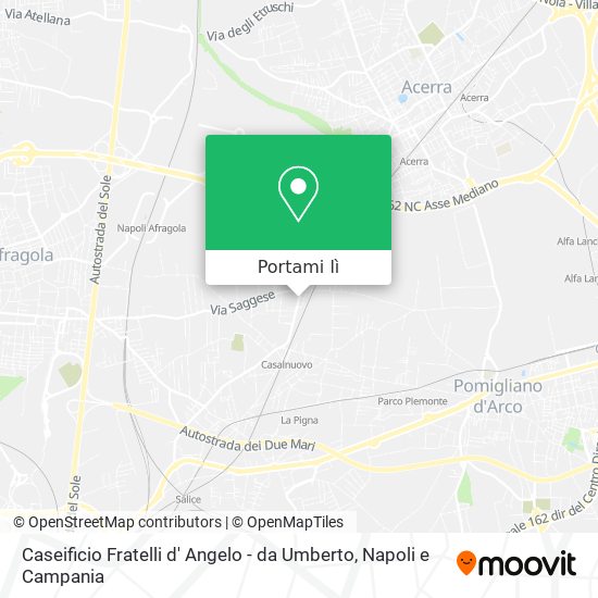 Mappa Caseificio Fratelli d' Angelo - da Umberto