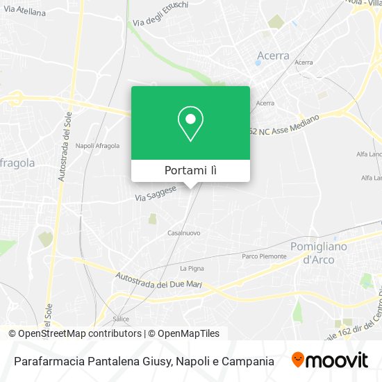 Mappa Parafarmacia Pantalena Giusy
