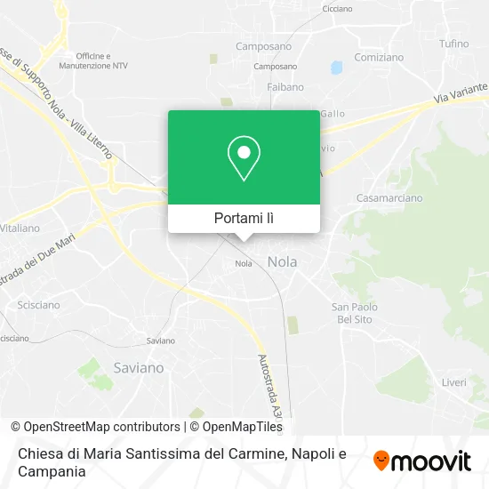 Mappa Chiesa di Maria Santissima del Carmine