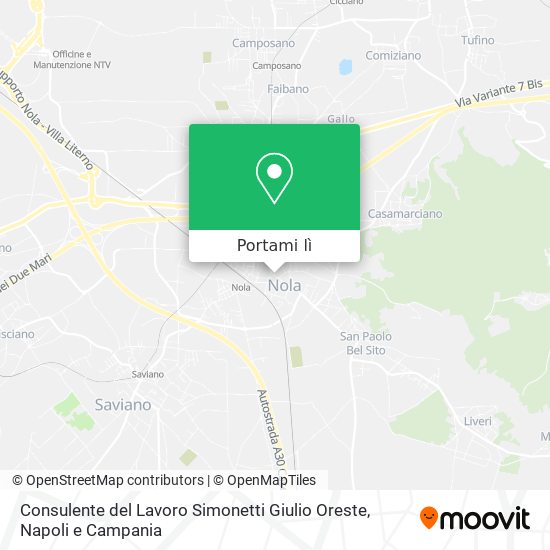 Mappa Consulente del Lavoro Simonetti Giulio Oreste