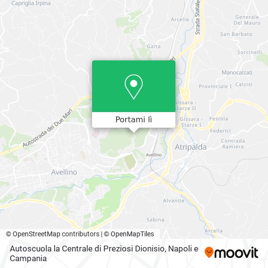 Mappa Autoscuola la Centrale di Preziosi Dionisio