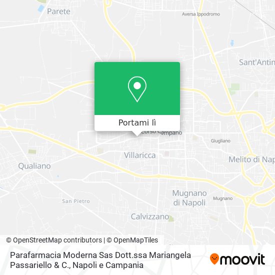 Mappa Parafarmacia Moderna Sas Dott.ssa Mariangela Passariello & C.