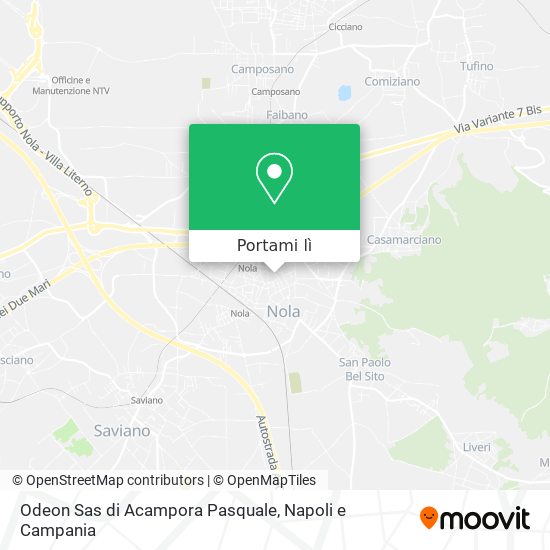 Mappa Odeon Sas di Acampora Pasquale