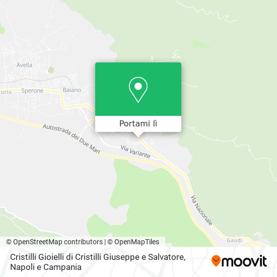 Mappa Cristilli Gioielli di Cristilli Giuseppe e Salvatore