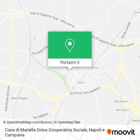 Mappa Casa di Mariella Onlus Cooperativa Sociale