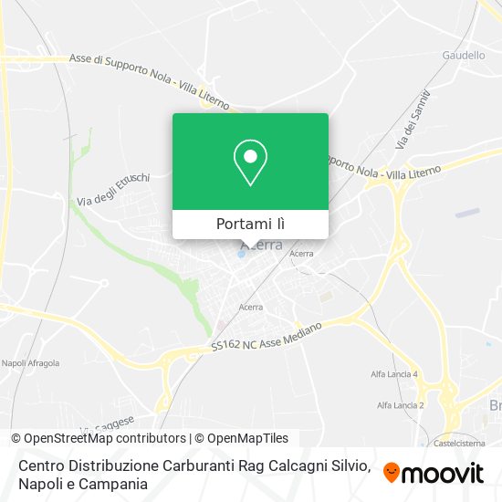 Mappa Centro Distribuzione Carburanti Rag Calcagni Silvio