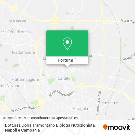 Mappa Dott.ssa Doris Tramontano Biologa Nutrizionista