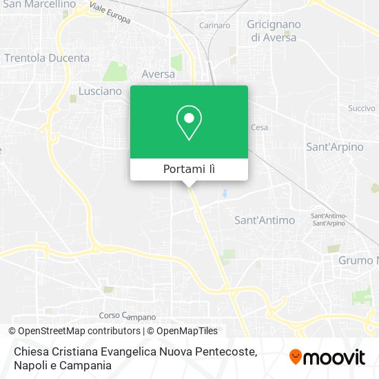 Mappa Chiesa Cristiana Evangelica Nuova Pentecoste