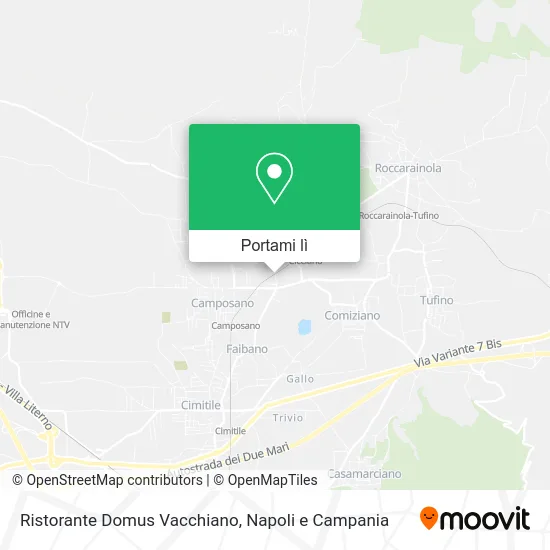 Mappa Ristorante Domus Vacchiano