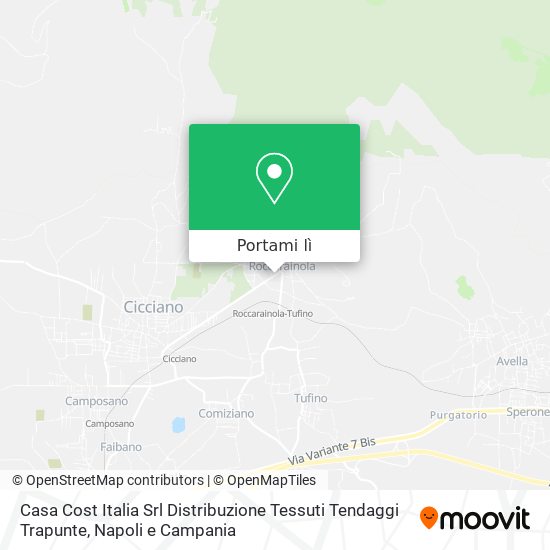 Mappa Casa Cost Italia Srl Distribuzione Tessuti Tendaggi Trapunte