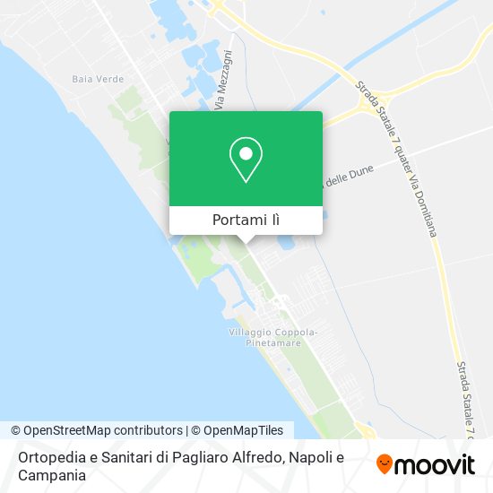 Mappa Ortopedia e Sanitari di Pagliaro Alfredo