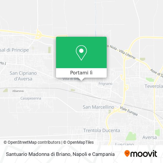 Mappa Santuario Madonna di Briano