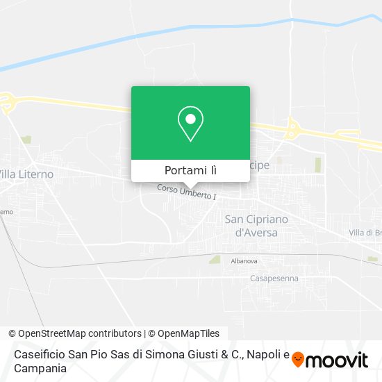 Mappa Caseificio San Pio Sas di Simona Giusti & C.
