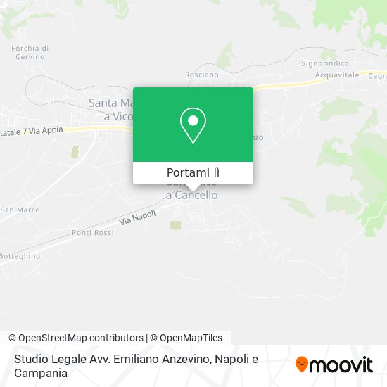 Mappa Studio Legale Avv. Emiliano Anzevino