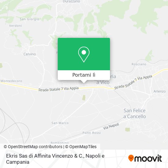 Mappa Ekris Sas di Affinita Vincenzo & C.