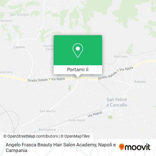 Mappa Angelo Frasca Beauty Hair Salon Academy