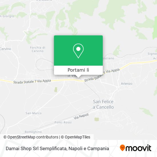 Mappa Damai Shop Srl Semplificata