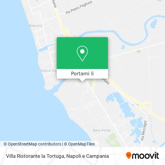 Mappa Villa Ristorante la Tortuga