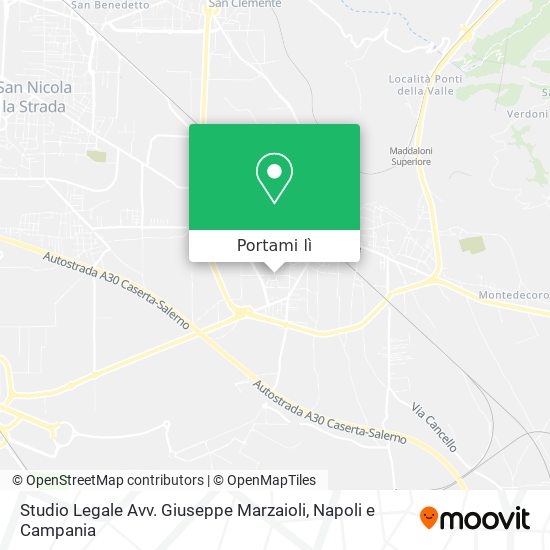 Mappa Studio Legale Avv. Giuseppe Marzaioli
