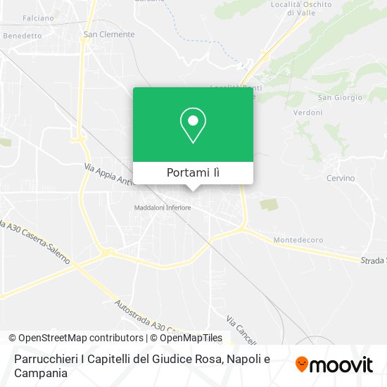 Mappa Parrucchieri I Capitelli del Giudice Rosa