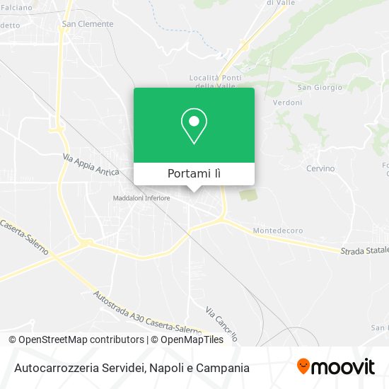 Mappa Autocarrozzeria Servidei