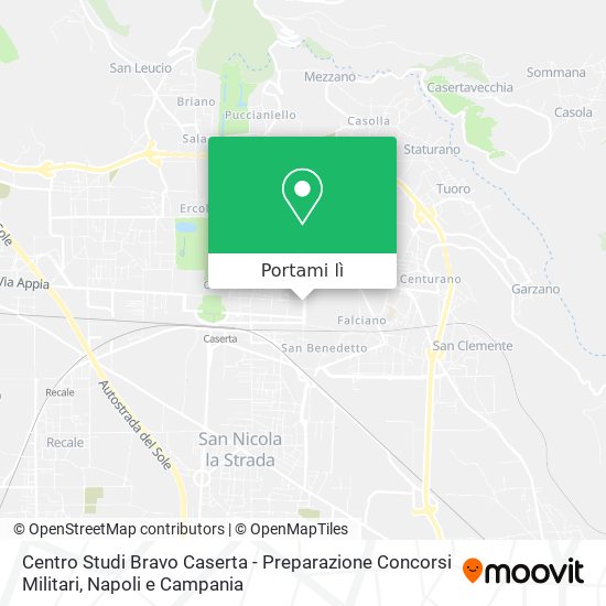 Mappa Centro Studi Bravo Caserta - Preparazione Concorsi Militari