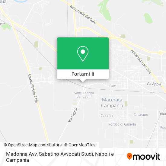 Mappa Madonna Avv. Sabatino Avvocati Studi