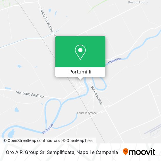 Mappa Oro A.R. Group Srl Semplificata