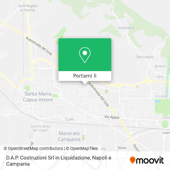 Mappa D.A.P. Costruzioni Srl in Liquidazione