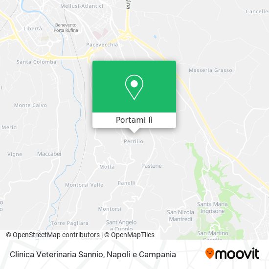 Mappa Clinica Veterinaria Sannio