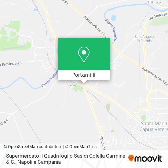Mappa Supermercato il Quadrifoglio Sas di Colella Carmine & C.