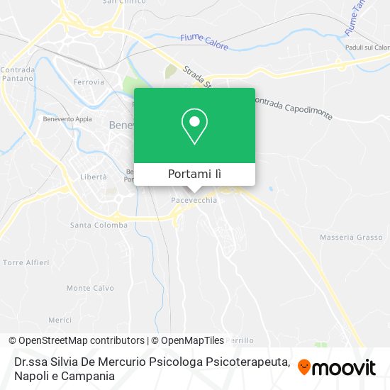Mappa Dr.ssa Silvia De Mercurio Psicologa Psicoterapeuta