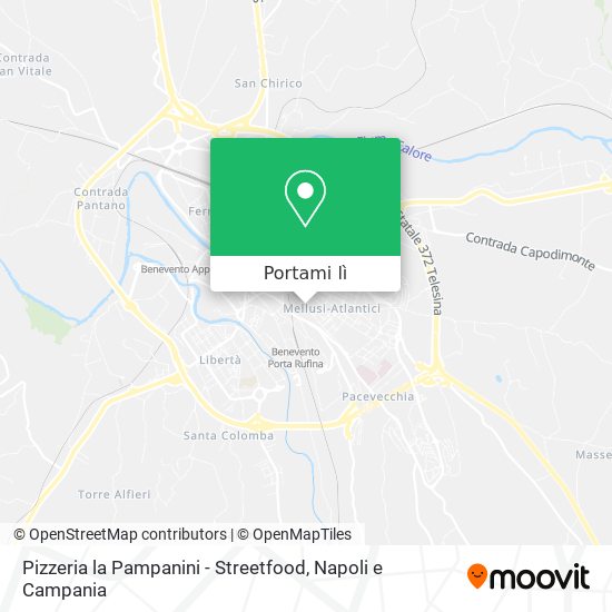 Mappa Pizzeria la Pampanini - Streetfood