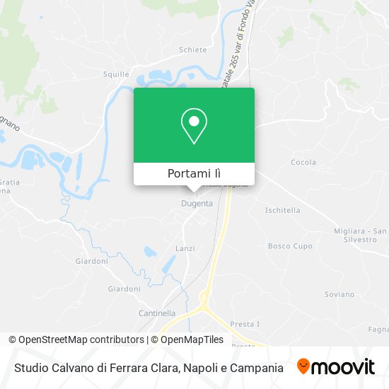 Mappa Studio Calvano di Ferrara Clara