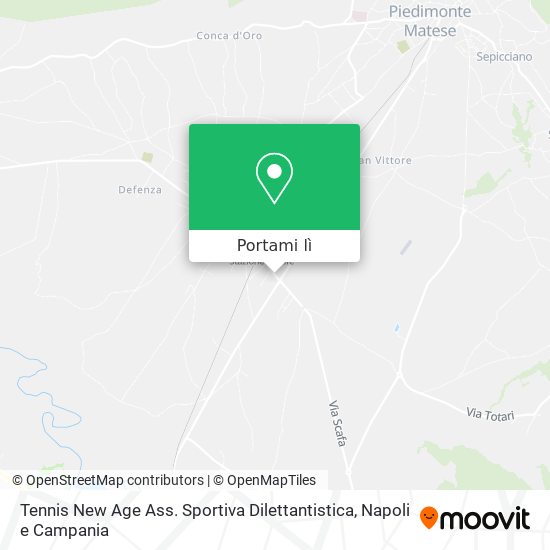 Mappa Tennis New Age Ass. Sportiva Dilettantistica