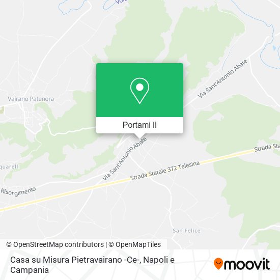 Mappa Casa su Misura Pietravairano -Ce-