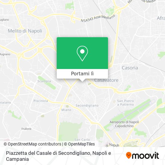 Mappa Piazzetta del Casale di Secondigliano